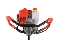 Tarière de Terre Alimentée au Gaz, Perceuse de Sol 7500 TR/Min, Double Poids, Robuste, Creuser des Trous de Poteaux, Foreur de Clôture