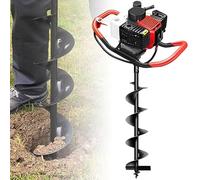 Tarière de terre avec moteur 4 temps pour creuser des trous de poteaux, plusieurs diamètres de perçage, réservoir de carburant inclus