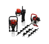 Tarière de terre T-Mech & Enfonce Poteaux à 4 temps 120 mm