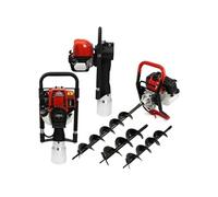 Tarière de terre T-Mech & Enfonce Poteaux à 4 temps 120 mm