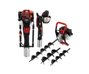 Tarière de terre T-Mech & Enfonce Poteaux à 4 Temps