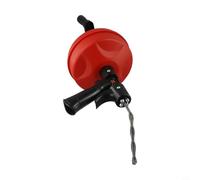 Tarière de vidange de 5 m avec embrayage automatique - Serpent de plomberie double mode pour perceuse électrique ou manivelle - Câble en acier au manganèse pour tuyaux de 19 à 50 mm dans la salle de