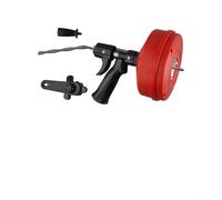 Tarière de vidange professionnelle - 5 m - Double usage manuel - Outil de nettoyage de tuyaux - Coque en ABS - Acier au manganèse - Ressort pour salle de bain et cuisine - Déboucheur d'égout (SKU)