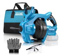 Tarière de vidange sans fil compatible avec batterie Makita 18 V, outil d'épilation de 7,6 m pour tuyau de 1,91 à 8,9 cm, outil de nettoyage de bouchons de vidange 650 tr/min pour égout, salle de bain