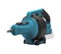 Tarière de vidange sans fil compatible avec batterie Makita 18 V - Serpent de vidange avec câble remplaçable de 7 m, avant/arrière, lumière LED, outil de nettoyage pour évier, toilettes, baignoire