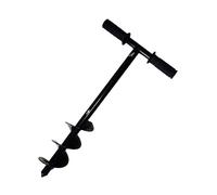 Tarière manuelle 10x60 cm - Bêche hélicoïdale noire pour bulbes et plantation