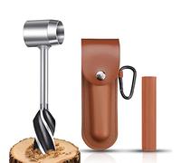 Tarière Manuelle Set, Woodworking Manual Screw Bushcraft Perceuse, Foret De Tarière à Bois, Outils de Survie Manuel e Serrage, for Outdoor, Camping Gear