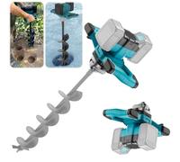 Tarière sans fil pour batterie Makita 18 V, moteur sans balais 1200 W, diamètre 350 mm, pour construction de clôture, jardin et fondation, mélangeur de mortier, livrée sans batterie, sans chargeur ni
