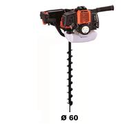 Tarière thermique 52 cm3 - 3 CV + mèche 60 mm