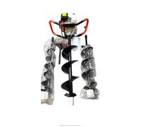 Tarière Thermique 52cc Professionnel , 3 Mèches, Rallonge 30cm, Moteur 2 Temps, Kit + équipement de sécurité