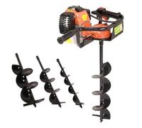 TARIERE THERMIQUE ESSENCE EU2 3CV 52CC + 3 SABOTS DE FORAGE