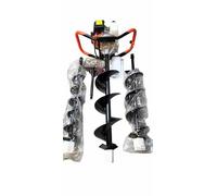 TARIÈRE THERMIQUE, professionnels FOREUSE 52 CC AVEC 3 FORETS 100, 150, 200 MM + RALLONGE 30 CM ET ÉQUIPEMENT DE SÉCURITÉ Marque : Wurzburg Germany