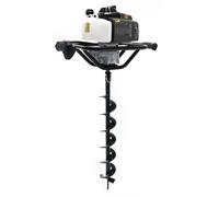 Tarière thermique Set 63,3ccm 3CV Foret 100mm Utilisation 2 Personnes Perceuse