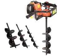 Varan Motors - TT-GD520-EU2 TARIERE Thermique essence EU2 3CV 52CC + 3 sabots de forage (100 150 200mm)