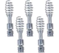 Tarif drainer serpent, 5pcs drop tête tarière, tarières de vidange robustes, serpent en fil d'acier, remplacement de forage forage à joint universel