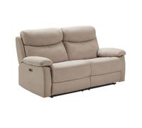 AltoBuy Tarifa - Canapé 3 Places Relax Electrique Beige Tissu Waterproof