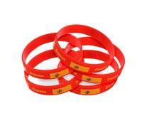 TARIFA UNITED Lot de 5 bracelets élastiques bracelet homme drapeau espagnol bracelet silicone drapeau espagnol bracelet