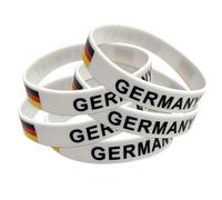 TARIFA UNITED Lot de 5 bracelets en silicone Souvenirs de Allemagne Bracelet en silicone Souvenir de l'Allemagne Decoration en caoutchouc Bracelet