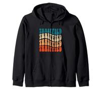 Tariffied Resist Protest Against Tariffs Retro Hommes Femmes Sweat à Capuche