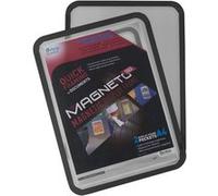 Tarifold Cadre d'affichage magnétique Magneto Solo A4 noir - Lot de 2