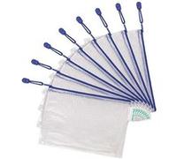 509021 poche zippée Fermeture Eclair, DIN A5, PVC, bleu