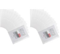 Tarifold 510230 - Pack 12 Pochettes plastiques perforées A4 enveloppe Fermeture scratch -Green Line- Polypropylène Recyclable, Transparent (Lot de 2)