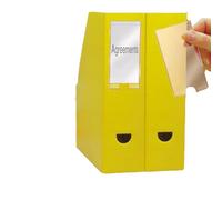 Generique Porte-étiquette 3L adhésive polypropylène 25x75 - Blister de 12