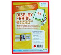 Tarifold Fr 194883- Cadre d'Identification, Porte Affiche documents Documents A4, Dos Adhésive Permanent, Cadre Rigide Rouge (Lot 1 pc)