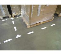 Tarifold Fr 197102- Lot 10 Symboles Adhésif de Signalisation et Marquage au Sol - Forme Trait 200 X 50mm - Blanc (Lot 10 pcs)