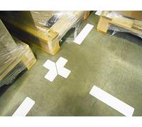 Tarifold Fr 197202- Lot 10 Symbole Adhésif de Marquage au Sol- Forme "L" 100 X 50mm - Blanc (Lot 10 pcs)