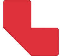 Tarifold Fr 197203- Lot 10 Symbole Adhésif de Marquage au Sol- Forme "L" 100 X 50mm - Rouge (Lot 10 pcs)