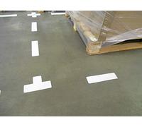 Tarifold Fr 197302- Lot 10 Symbole Adhésif de Marquage au Sol - Forme "T" 150 X 50mm - Blanc (Lot 10 pcs)