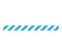 Tarifold Fr 197501- Bande adhésive Signalisation Marquage au Sol: Bleu/Blanc - 1000 x 90 mm «Gardez vos distances sécurité/Ligne de confidentialité», Sachet 1 unité