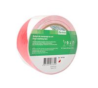 Tarifold Fr 197732 - Ruban Adhésif Marquage au Sol, Sécurité - PVC - 50mm x 33 m - Blanc/Rouge