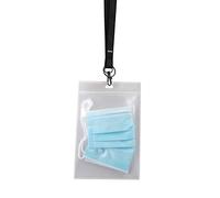 Tarifold Fr 335105-10 Porte-masques antimicrobiens avec lanières -Double compartiment- Élimine 99,9% des micro-organismes