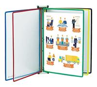 Tarifold Fr 416169 - Kit Support Mural Dos Magnétique et 5 pochettes A4 PVC pivots métal, couleur Assortie