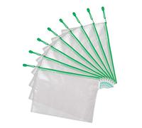 Tarifold Fr 509005- Lot de 8 Pochettes Plastique A4 Zip, Fermeture éclair Document Chemises transparentes Dossier pour Bureaux, Voyage, école, Maison, Couleur Vert