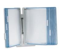 Tarifold Fr 714301-Kit Support Mural Design avec 10 Pochettes A4 PP - cadre couleur Bleu