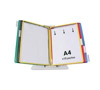 TARIFOLD Pupitre 10 poches assortis, livré complet