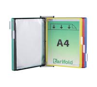 Tarifold Support mural 10 tableaux visibles colorés triés avec cadre fil métallique, revêtement plastique pour DIN A4 Quantité:1