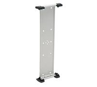 Tarifold Fr 214000 - Support Présentoir Mural porte document A4 - capacite pour 10 pochettes à pivots Tarifold (Vide, sans poches) - Extensible, métal gris