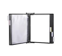 Tarifold® Système de référence et d'affichage mural, 10 pochettes format lettre, visualisation recto-verso, cadre noir (W271)