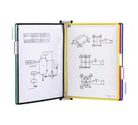 Tarifold W290 Support mural avec 5 pochettes format lettre Couleurs assorties