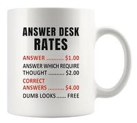 Tarifs Du Service De Réponse Bureau Amusant Tasse À Café Drôle Mug À Café Mignonne Tasses À Thé Pour Travail Maison Cacao 330Ml