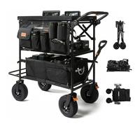 TARION Chariot de Production Vidéo pour Caméra - Chariot Pliable pour photographes, capacité de Charge Lourde 200 kg, avec Sacoche de Selle, bac de Rangement Pliable et Trois étagères
