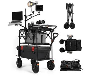 TARION Chariot de Production Vidéo pour Caméra - Chariot Studio à Installation & Démontage Rapide avec Roues 360° Chariot de Travail Photographique Pliable pour Créateurs de Contenu Titanrig