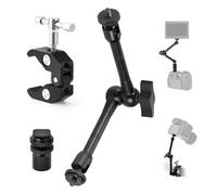 TARION Magic Arm Support pour Appareil Photo : trépied à Pince pour Appareil Photo avec Super Pince, Bras articulé Flexible pour Appareil Photo, Table, Pince de Studio avec Filetage 1/4", 3/8" et