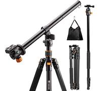 TARION Q550 Trépied Appareil Photo et Tete avec Colonne Centrale Bras d'extension Horizontal 360 Rotatif et Sac de Sable Contrepoids (Charge Admissible Max 6 KG) pour Appareil Photo
