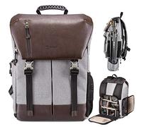 TARION RB-02 Sac à Dos Appareil Photo Imperméable DSLR Sac Photo Reflex pour Objectifs 15 Pouce Ordinateur Trépied Femmes Hommes Photographe Compatible Certifié IPX5 Étanche
