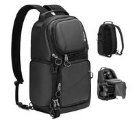 TARION Sac à bandoulière compact pour appareil photo : sac à dos convertible 2 en 1 à double sangle et sac à bandoulière 9 L avec accès latéral imperméable pour photographie de voyage pour appareils